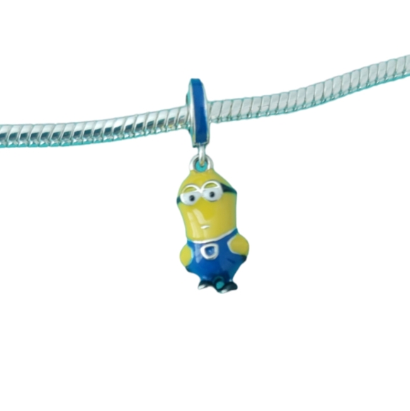 🎆Sterling Silver 925 Kevin from Minions and Dispicable Me Dangle Bracelet Charm - Picture 5 of 6